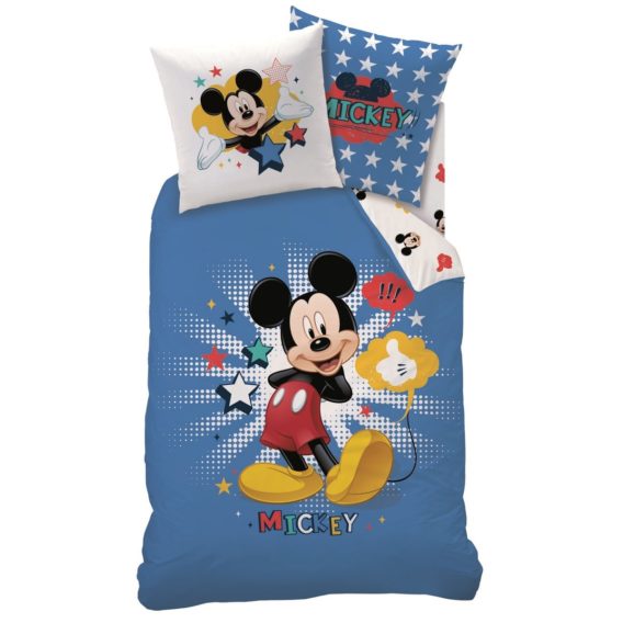 Detské bavlnené obliečky Mickey Star, 140 x 200 cm, 70 x 90 cm