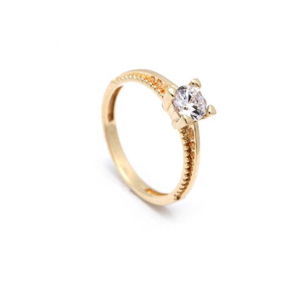 Zásnubný prstienok - prstienok k výročiu svadby - prstienok pri narodení dieťatka - Zlatý zásnubný prsteň ALYSSUM 2PZ00098