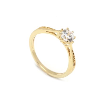 Zásnubný prstienok - prstienok k výročiu svadby - prstienok pri narodení dieťatka - Zlatý zásnubný prsteň ASTERS 2PZ00102