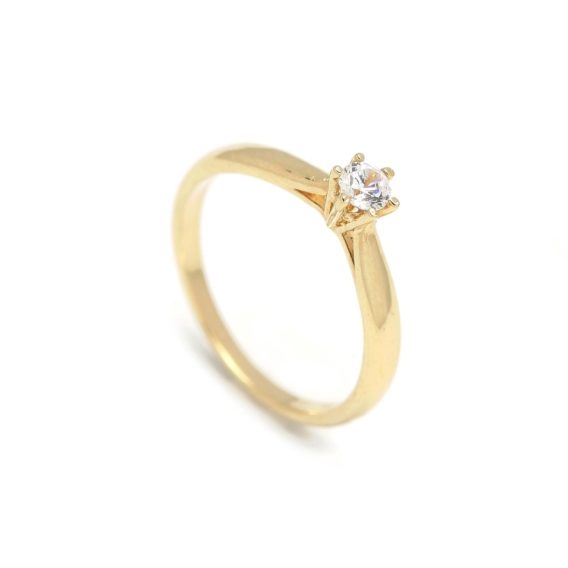 Zásnubný prstienok - prstienok k výročiu svadby - prstienok pri narodení dieťatka - Zlatý zásnubný prsteň CARNATION 2PZ00105