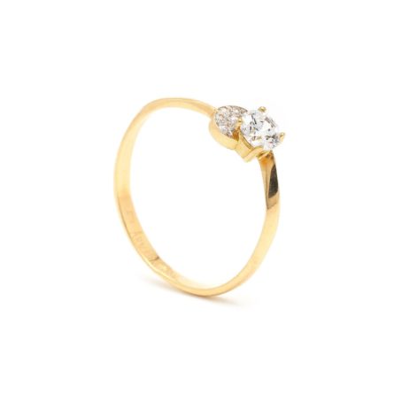 Zásnubný prstienok - prstienok k výročiu svadby - prstienok pri narodení dieťatka - Zlatý zásnubný prsteň ELIZABETE 7PZ00358