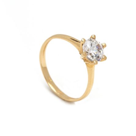 Zásnubný prstienok - prstienok k výročiu svadby - prstienok pri narodení dieťatka - Zlatý zásnubný prsteň GEMMA 1PZ00061