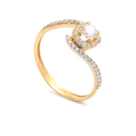 Zásnubný prstienok - prstienok k výročiu svadby - prstienok pri narodení dieťatka - Zlatý zásnubný prsteň KIMIMELA 4PZ00229