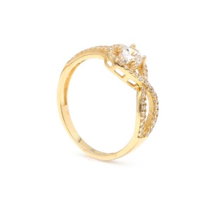 Zásnubný prstienok - prstienok k výročiu svadby - prstienok pri narodení dieťatka - Zlatý zásnubný prsteň KIRSTI 8PZ00375_56I