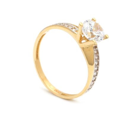 Zásnubný prstienok - prstienok k výročiu svadby - prstienok pri narodení dieťatka - Zlatý zásnubný prsteň KRYSIA 4PZ00252