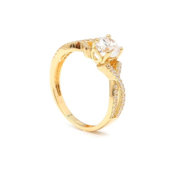 Zásnubný prstienok - prstienok k výročiu svadby - prstienok pri narodení dieťatka - Zlatý zásnubný prsteň MARITTA 8PZ00372