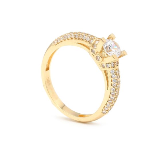Zásnubný prstienok - prstienok k výročiu svadby - prstienok pri narodení dieťatka - Zlatý zásnubný prsteň MATLEENA 8PZ00374_54I