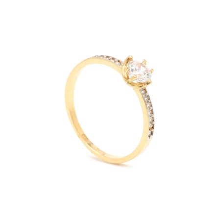 Zásnubný prstienok - prstienok k výročiu svadby - prstienok pri narodení dieťatka - Zlatý zásnubný prsteň OXANA 7PZ00391