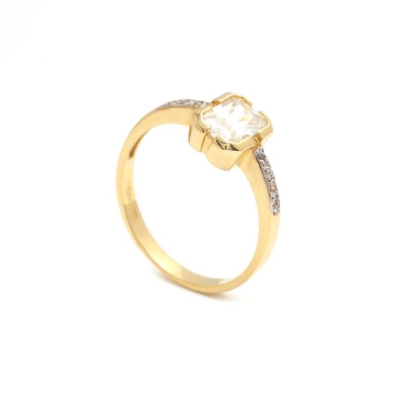 Zásnubný prstienok - prstienok k výročiu svadby - prstienok pri narodení dieťatka - Zlatý zásnubný prsteň PATRIZIA 3PZ00138