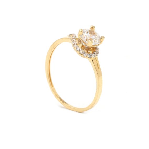 Zásnubný prstienok - prstienok k výročiu svadby - prstienok pri narodení dieťatka - Zlatý zásnubný prsteň RAISA 7PZ00385