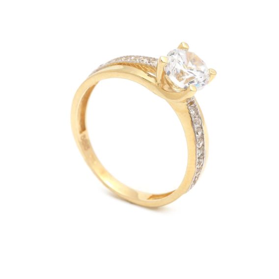 Zásnubný prstienok - prstienok k výročiu svadby - prstienok pri narodení dieťatka - Zlatý zásnubný prsteň RUTA 4PZ00244
