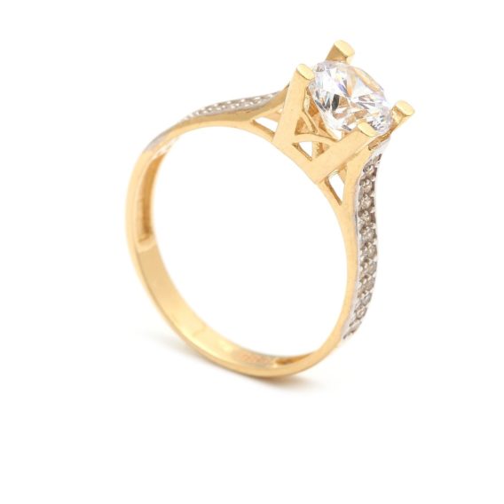 Zásnubný prstienok - prstienok k výročiu svadby - prstienok pri narodení dieťatka - Zlatý zásnubný prsteň SAYEN 4PZ00232