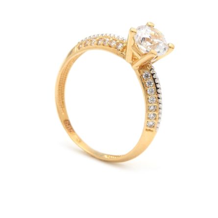 Zásnubný prstienok - prstienok k výročiu svadby - prstienok pri narodení dieťatka - Zlatý zásnubný prsteň XIOMARA 4PZ00236