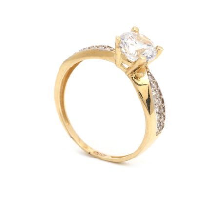 Zásnubný prstienok - prstienok k výročiu svadby - prstienok pri narodení dieťatka - Zlatý zásnubný prsteň ZOSIA  4PZ00242