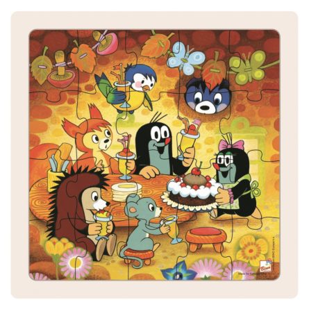 Bino Puzzle Pani Krtková a torta, 20 dielikov