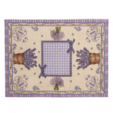 Levanduľový darček - Prestieranie Levanduľa s mašľou, 33 x 48 cm - darček pre ženu
