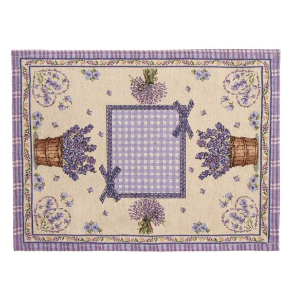 Levanduľový darček - Prestieranie Levanduľa s mašľou, 33 x 48 cm - darček pre ženu