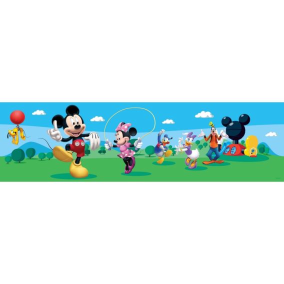 Samolepiaca bordúra Mickey Mouse a jeho priatelia, 500 x 14 cm