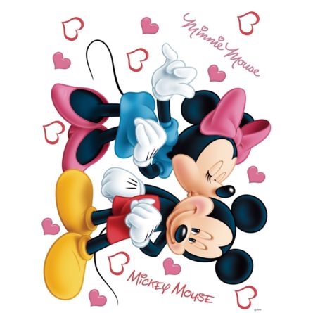 Samolepiaca dekorácia Minnie a Mickey, 42,5 x 65 cm