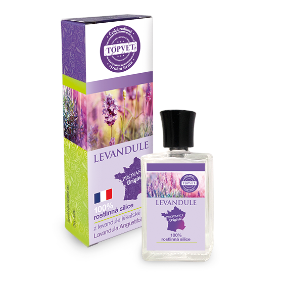 Levanduľový darček - Topvet Rastlinná silice Levanduľa 100%, 10 ml - darček pre ženu