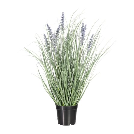 Levanduľový darček - Umelá Levanduľa v kvetináči fialová, 55 cm - darček pre ženu