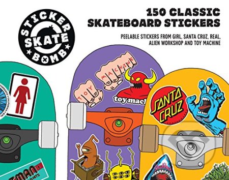 Stickerbomb Skateboard - Samolepky pre deti