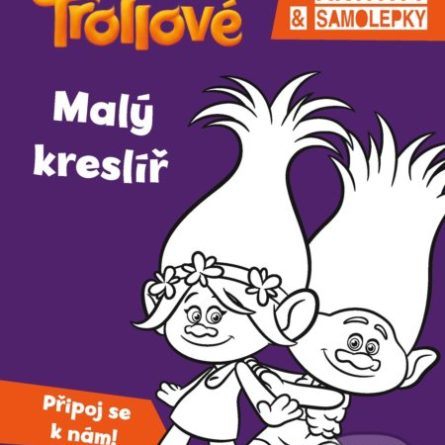 Trollové: Malý kreslíř - Samolepky pre deti