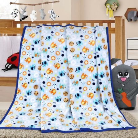 Bellatex Deka Ella Sloník modrá, 100 x 155 cm - darček pre šťastie, slon pre šťastie